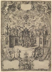 The Apotheosis of Emperor Maximilian II, 16th century. Creator: Jost Ammon