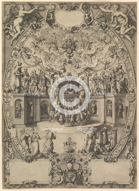 The Apotheosis of Emperor Maximilian II, 16th century. Creator: Jost Ammon.