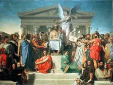 The Apotheosis of Homer 1827. Artist: Jean-Auguste-Dominique Ingres