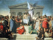 The Apotheosis of Homer 1827. Artist: Jean-Auguste-Dominique Ingres