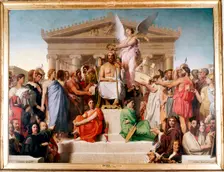 The Apotheosis of Homer 1827. Artist: Jean-Auguste-Dominique Ingres