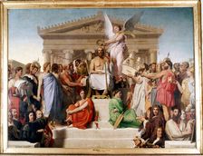 The Apotheosis of Homer 1827. Artist: Jean-Auguste-Dominique Ingres
