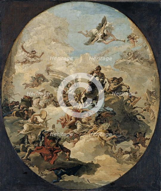 The Apotheosis of Hercules. Artist: Tiepolo, Giandomenico (1727-1804)