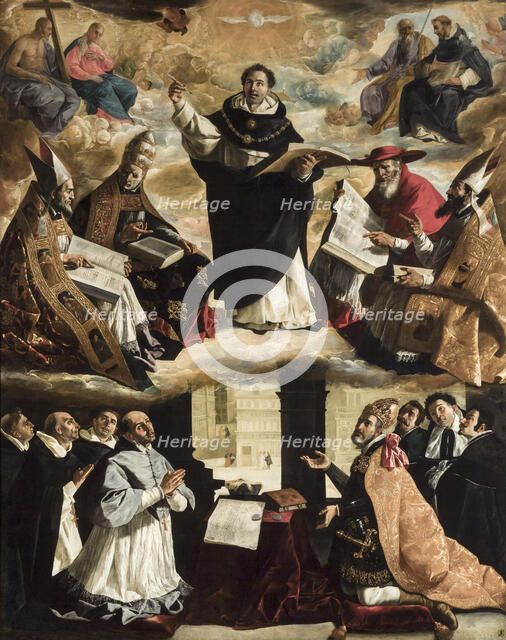 The Apotheosis of Saint Thomas Aquinas, ca 1631. Creator: Zurbarán, Francisco, de (1598-1664).