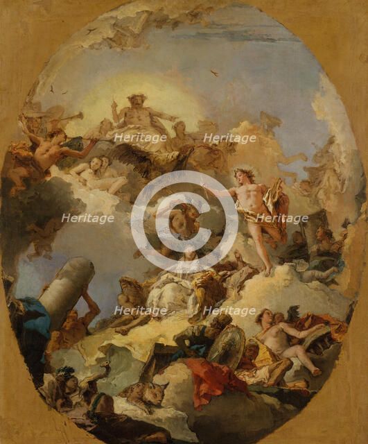 The Apotheosis of the Spanish Monarchy, 1760s. Creator: Giovanni Battista Tiepolo.