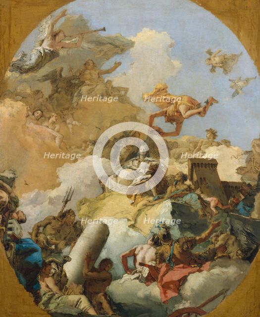 The Apotheosis of the Spanish Monarchy, 1760s. Creator: Giovanni Battista Tiepolo.