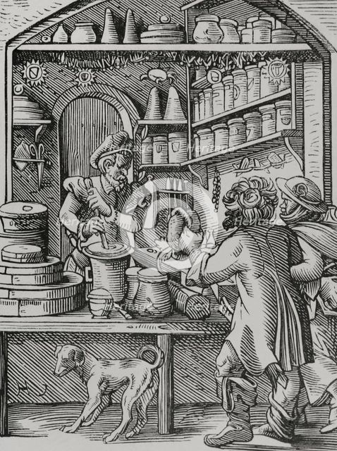 The Apothecary, 16th century, (1878).  Creator: Unknown.
