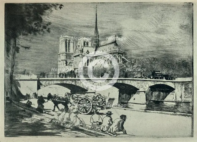 'The Apse of Notre Dame', 1915. Artist: Edgar Chahine.