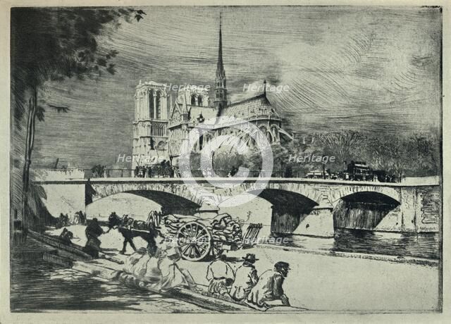 'The Apse of Notre Dame', 1915. Artist: Edgar Chahine.