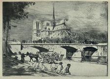 The Apse of Notre Dame 1915. Artist: Edgar Chahine