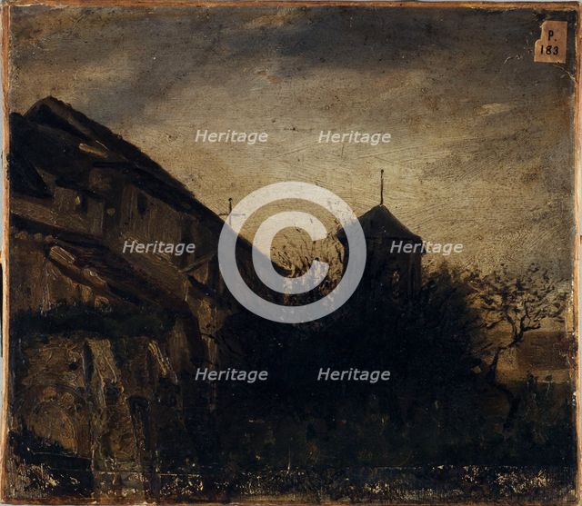 The apse of Saint-Pierre-de-Montmartre, 1828. Creator: Louis-Godefroy Jadin.
