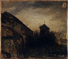The apse of Saint-Pierre-de-Montmartre, 1828. Creator: Louis-Godefroy Jadin