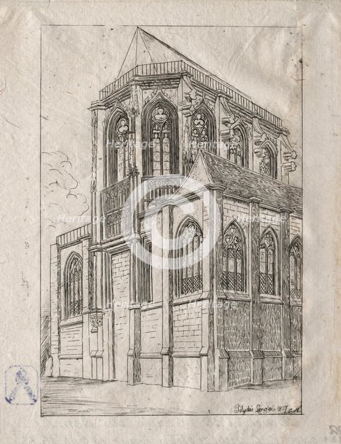 The Apse of the Church of St. Martin-sur-Renelle, 1860. Creator: Charles Meryon (French, 1821-1868).