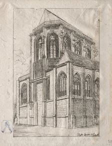 The Apse of the Church of St. Martin-sur-Renelle, 1860. Creator: Charles Meryon (French, 1821-1868)