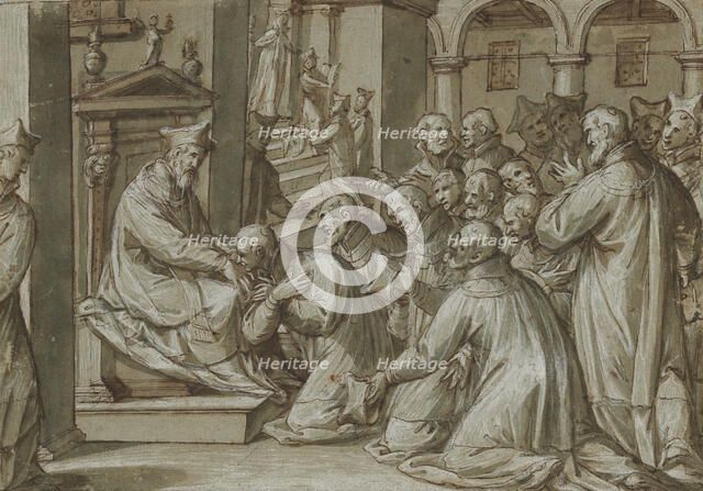 The Appointment Of The Blessed Alessandro Sauli As Superior General Of The Barnabites, 1610-1624. Creator: Giovanni Battista della Rovere.