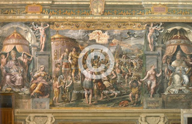 The Apparition of the Cross to the Emperor Constantine, 1517-1524. Artist: Penni, Gianfrancesco (1496-1528)