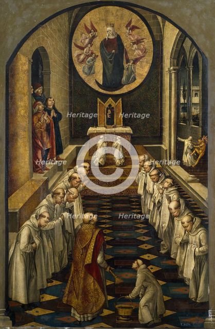 The Apparition of the Virgin to a Dominican Community, 1493-1499. Artist: Berruguete, Pedro (1450-1503)