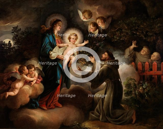 The Apparition of the Virgin to Saint Francis of Assisi, c1788-c1789. Creator: Antonio Carnicero.