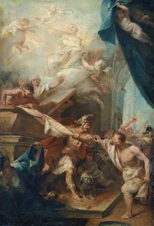 The Appearance of a Female Martyr (?), c1730. Creator: Pietro Antonio Magatti