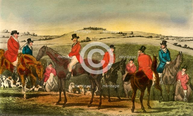 'The Appearance of Swell astonishes the Surrey Hunt', 1838. Artist: Henry Thomas Alken.