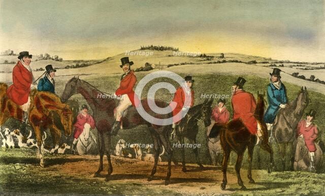 'The Appearance of Swell astonishes the Surrey Hunt', 1838. Artist: Henry Thomas Alken.