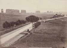 The Appian Way and Ruins of the Aqua Claudio, late 19th century. Creator: Unknown