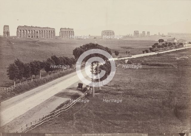 The Appian Way and Ruins of the Aqua Claudio, late 19th century. Creator: Unknown.