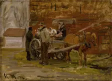 The Apple Cart, 1876. Creator: Gerhard Munthe