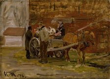 The Apple Cart, 1876. Creator: Gerhard Munthe