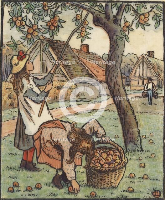 The Apple Harvest, 1889. Artist: Lucien Pissarro.
