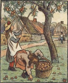 The Apple Harvest, 1889. Artist: Lucien Pissarro