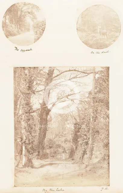 The Approach; In the Wood; By the Lake, 1853-56. Creator: James Knight.