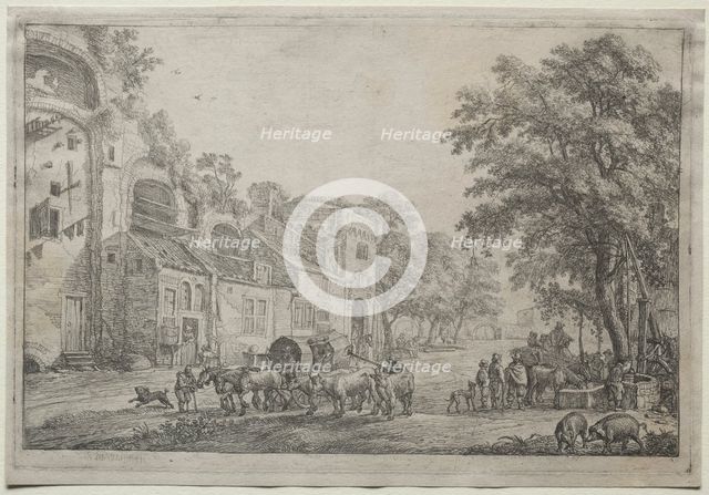 The Approach to a Village. Creator: Simon de Vlieger (Dutch, 1601-1653).
