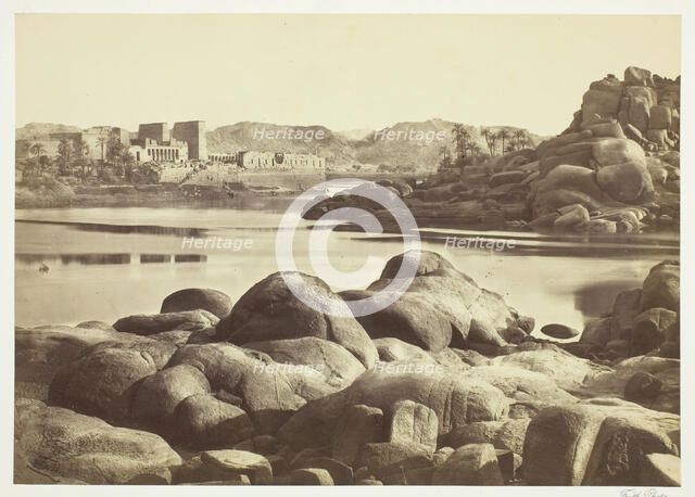 The Approach to Philae, c. 1857. Creator: Francis Frith.