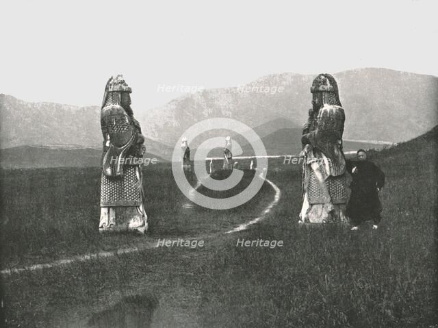 The approach to the City, Nankin, China, 1895.  Creator: W & S Ltd.