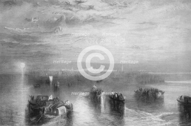 'The approach to Venice', 1844, (1917). Artist: JMW Turner.
