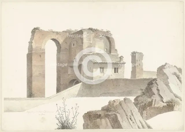 The Aqua Claudia in Rome, c.1809-c.1812. Creator: Josephus Augustus Knip.