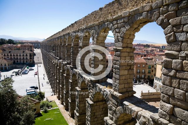 The Aqueduct of Segovia (Acueducto de Segovia), Segovia, Spain, 2007. Creator: Samuel Magal.