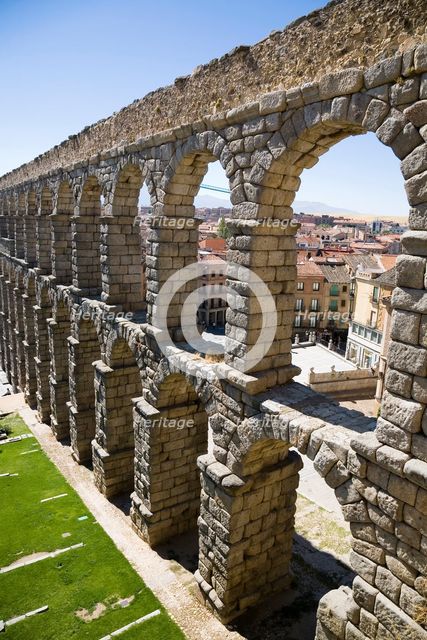 The Aqueduct of Segovia (Acueducto de Segovia), Segovia, Spain, 2007. Creator: Samuel Magal.