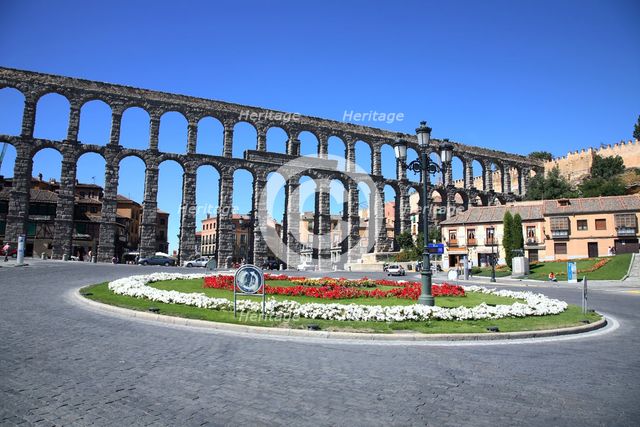 The Aqueduct of Segovia (Acueducto de Segovia), Segovia, Spain, 2007. Creator: Samuel Magal.