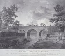 The aqueduct at Barton, near Manchester, 1793. Creator: William Orme