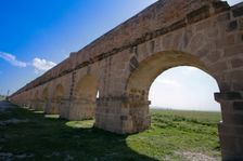 The aqueduct at Zaghouan, Tunisia. Creator: Samuel Magal