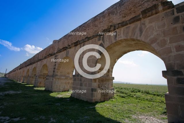The aqueduct at Zaghouan, Tunisia. Creator: Samuel Magal.