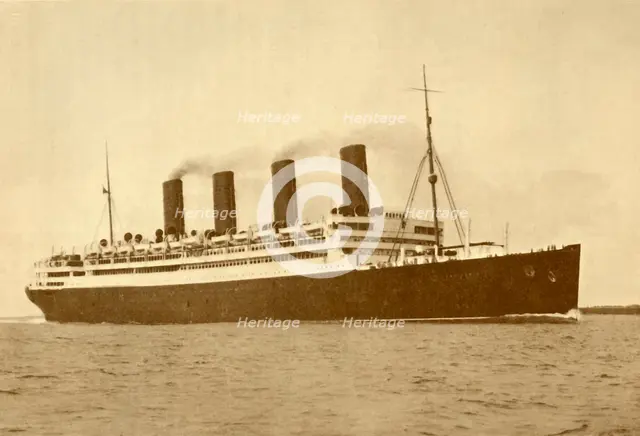 'The "Aquitania" (Cunard Line), 45,647 Tons', c1930. Creator: Unknown.
