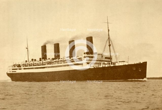 'The "Aquitania" (Cunard Line), 45,647 Tons', c1930. Creator: Unknown.