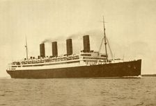 The "Aquitania" (Cunard Line), 45,647 Tons c1930. Creator: Unknown