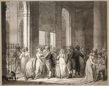 The Arcades at the Palais-Royal, c. 1804. Creator: Louis Leopold Boilly