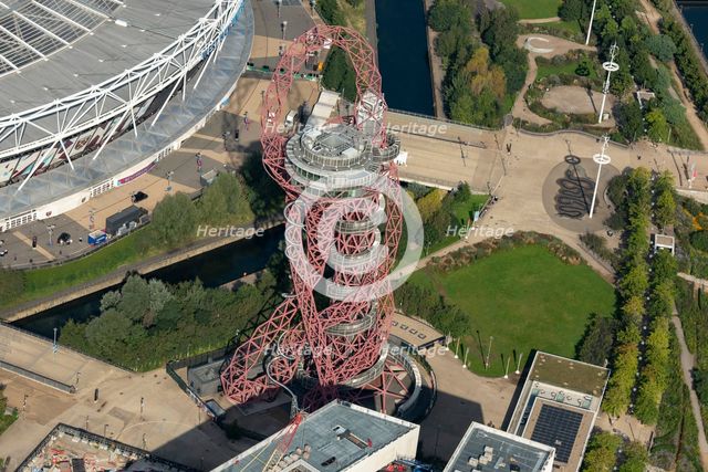 The ArcelorMittal Orbit, formerly known as the Orbit Tower, Stratford, London, 2021. Creator: Damian Grady.