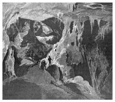 The Arch Cave looking north, Jenolan Caves, New South Wales, Australia, 1886