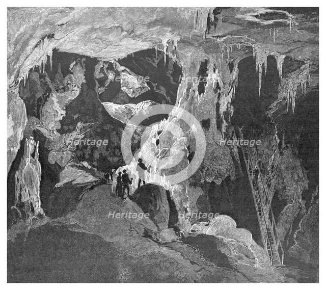 The Arch Cave looking north, Jenolan Caves, New South Wales, Australia, 1886. Artist: Unknown
